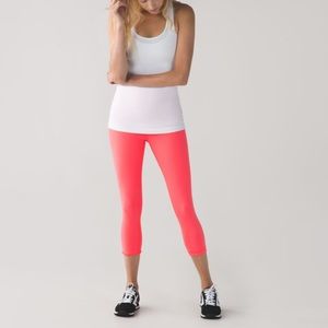 Lululemon Wunder Under Luon Crops Size 